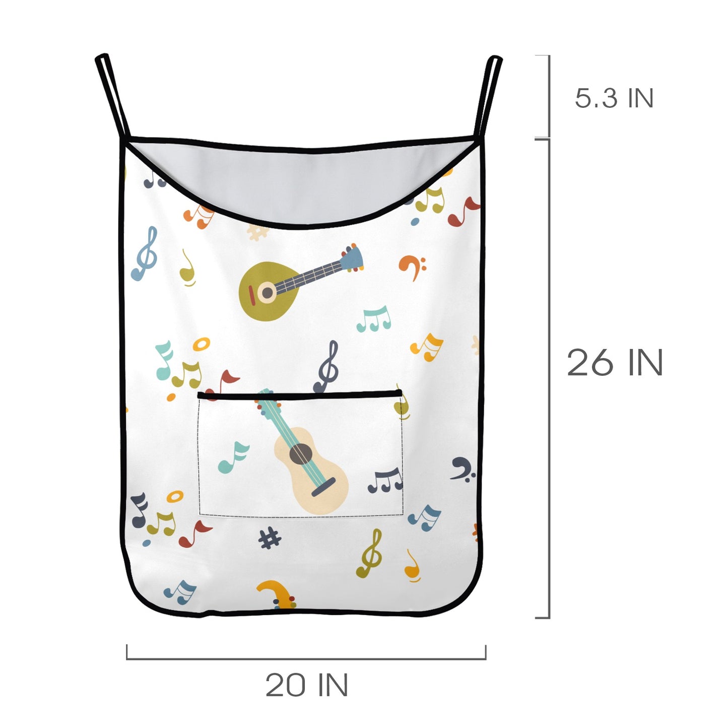 Guitar Music - Hanging Laundry Bag