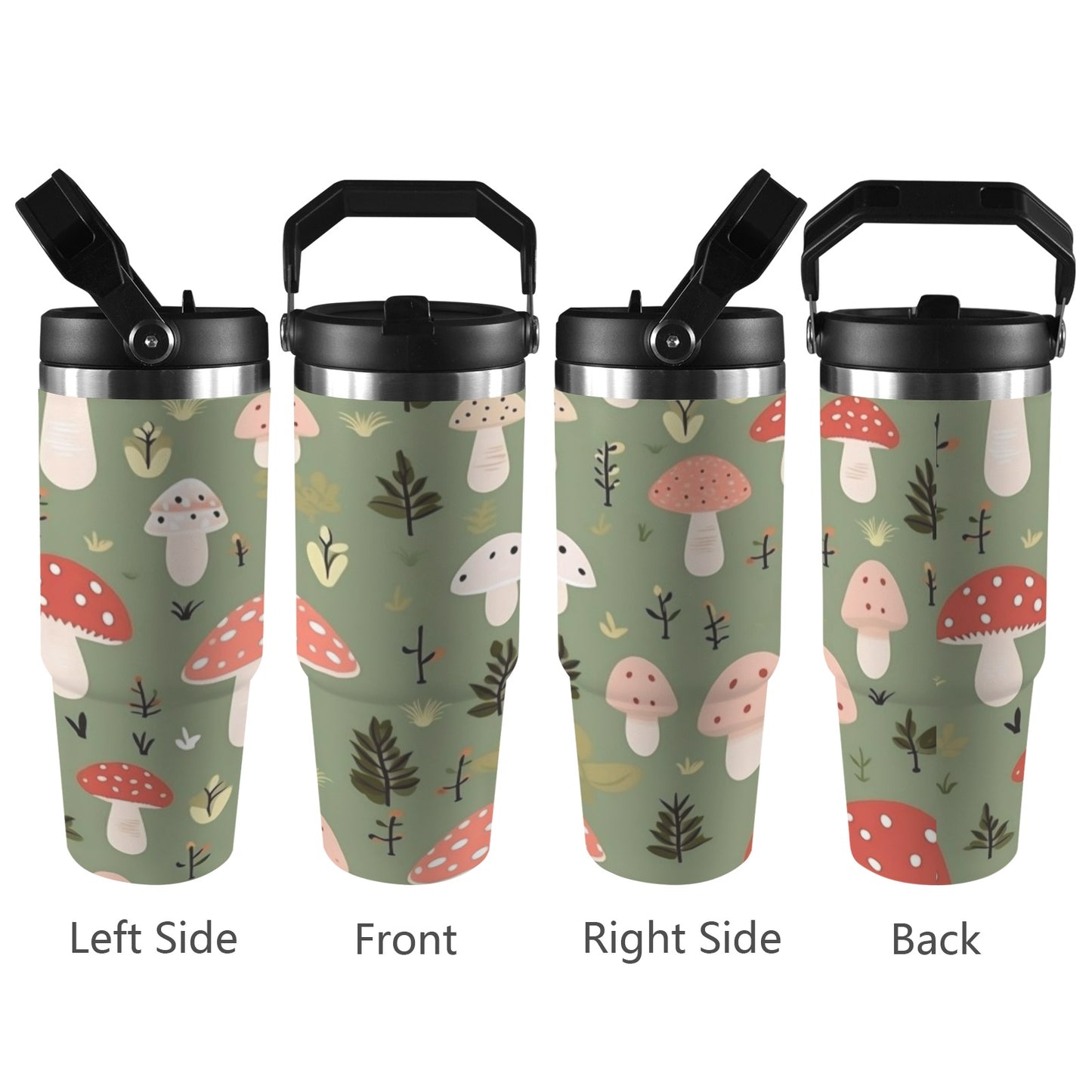 Toadstools - 30oz Tumbler with Top Handle