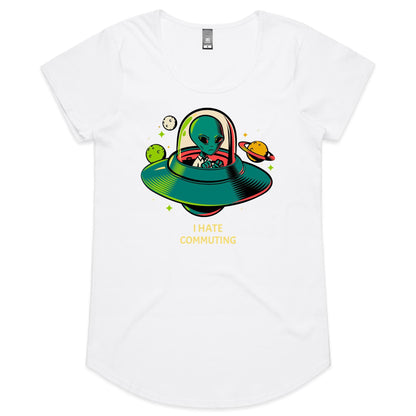 Alien Commute - Womens Scoop Neck T-Shirt