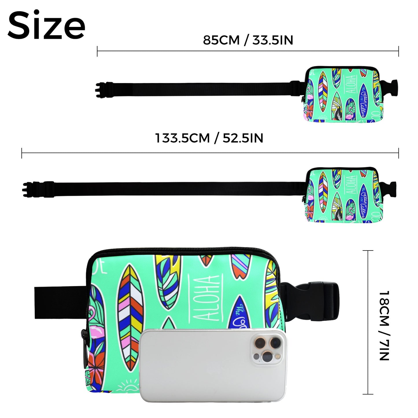 Aloha Surfboards - Belt Bag Belt Bag Printed Offshore Summer Surf