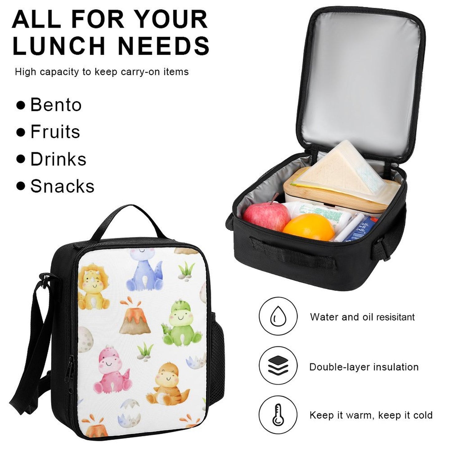 Hatching Dinosaurs - School Backpack Three Piece Set