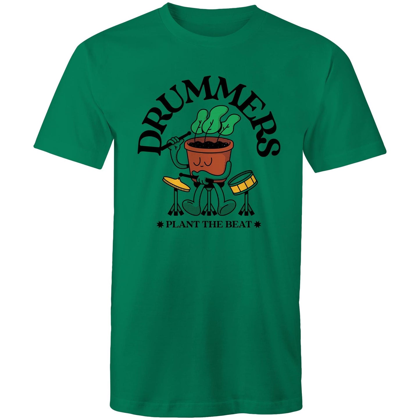 Drummers Plant The Beat - Mens T-Shirt