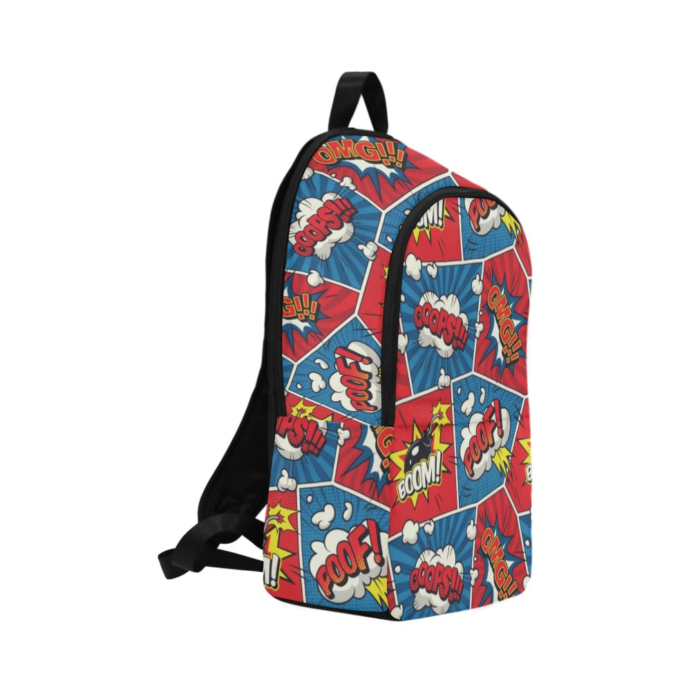 Comic Book Pop - Fabric Backpack for Adult Adult Casual Backpack comic