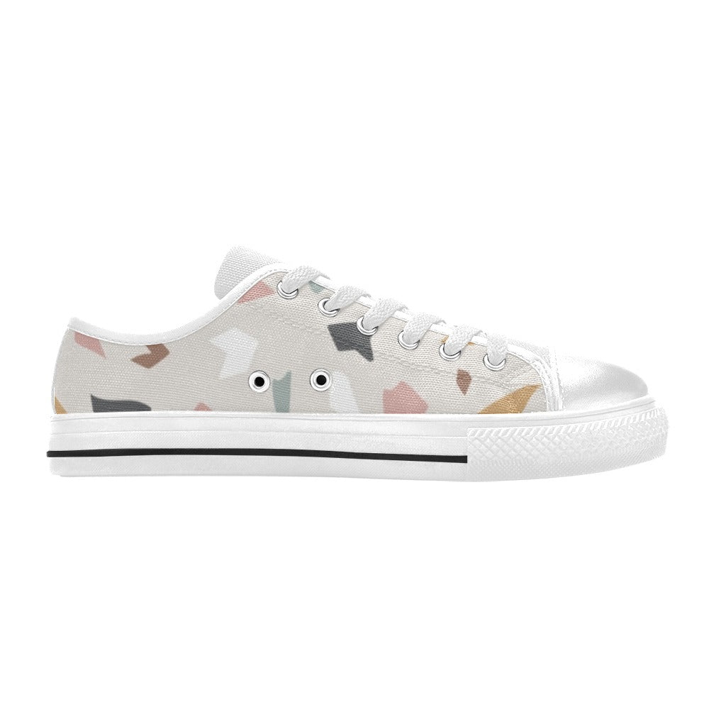 Terrazzo - Women's Classic Canvas Shoes