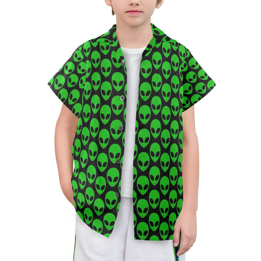 Aliens - Senior Boys Hawaiian Shirt