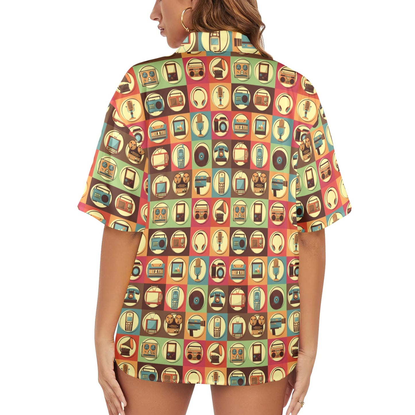 Retro Life - Womens Hawaiian Shirt