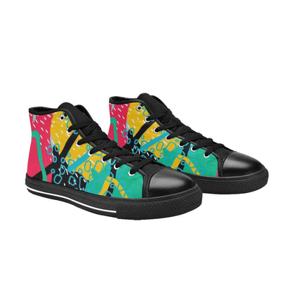 Bright And Colourful - Women's High Top Canvas Shoes