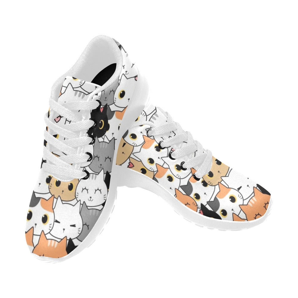 Cute Cartoon Cats - Kids Sneakers