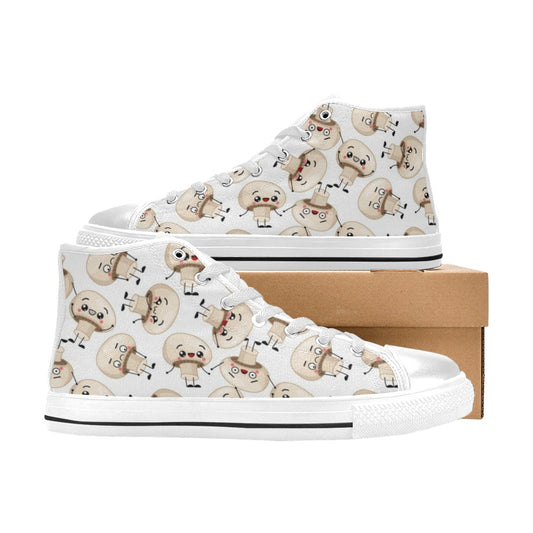 Cute Mushrooms - Men's High Top Canvas Shoes