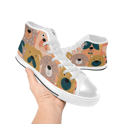 Lots Of Dogs - Women's High Top Canvas Shoes