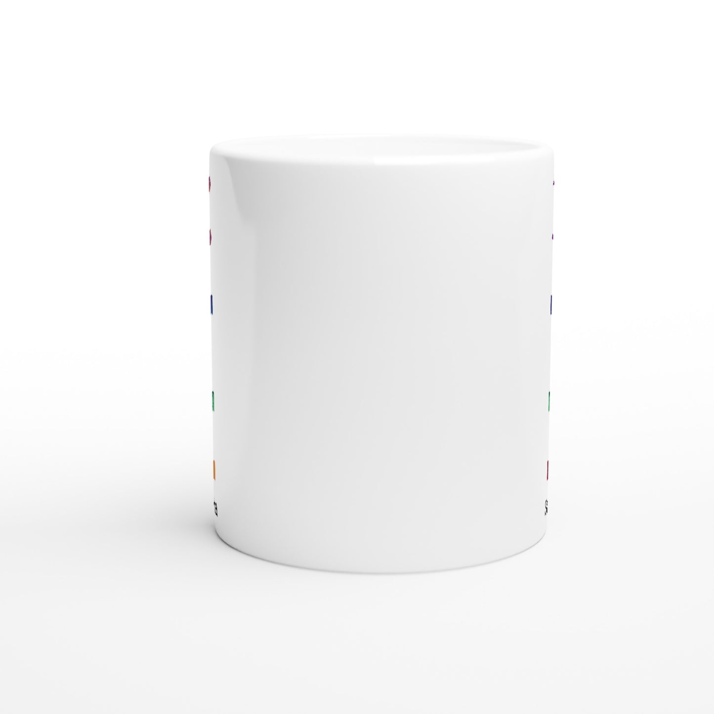 Personalise - Maths Symbols - White 11oz Ceramic Mug Personalised Mug customise Globally Fulfilled Maths personalise Science