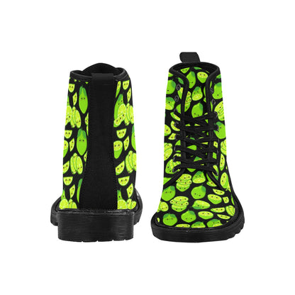 Cute Limes - Martin Boots for Men (Black)