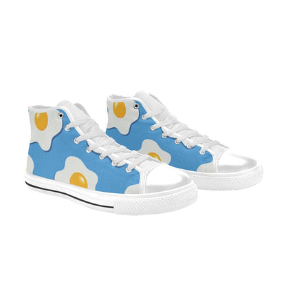 Fried Eggs - Men's High Top Canvas Shoes