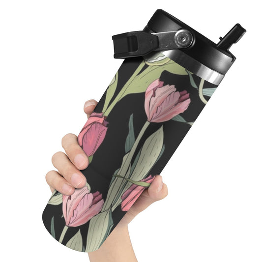 Tulips - 30oz Tumbler with Top Handle