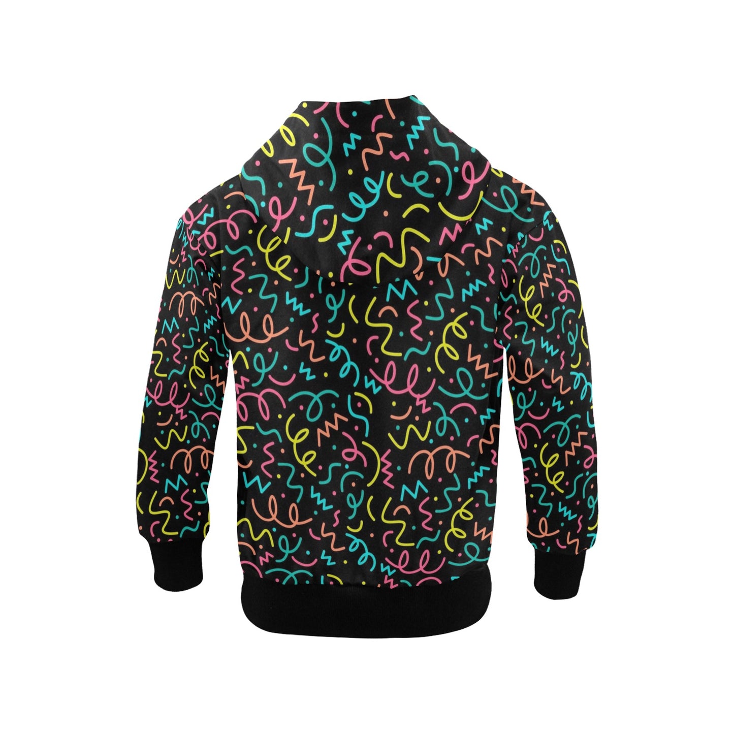 Squiggle Time - Senior Girls Zip Up Hoodie