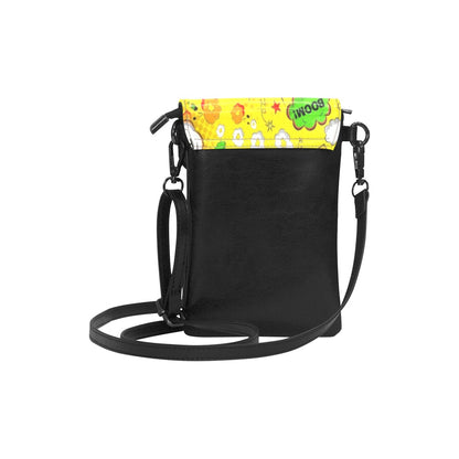 Comic Book Yellow - Small Phone Purse /Bag