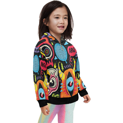 Monster Kids - Junior Girls Zip Up Hoodie