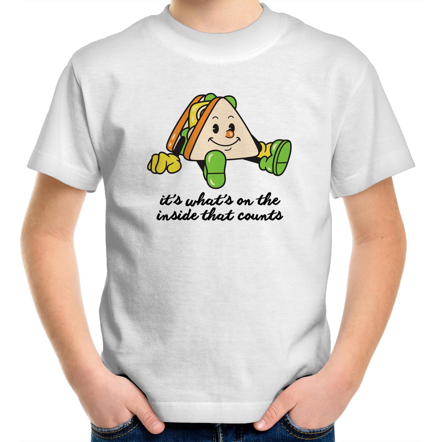 Sandwich, It's What's On The Inside That Counts - Kids Youth T-Shirt