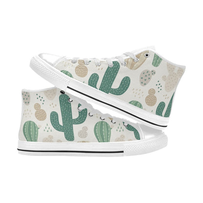 Cactus - Men's High Top Canvas Shoes