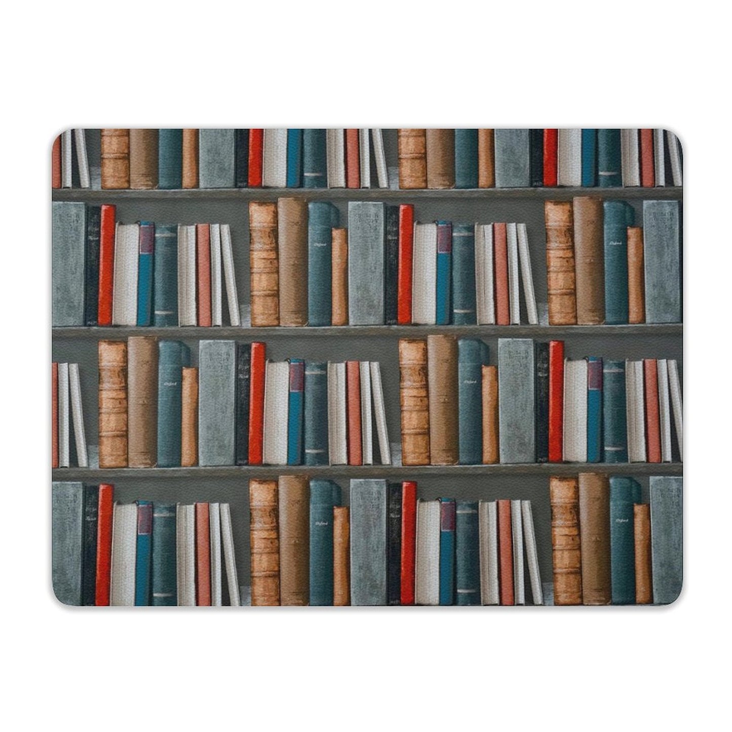 Books - Leather Mouse Pad