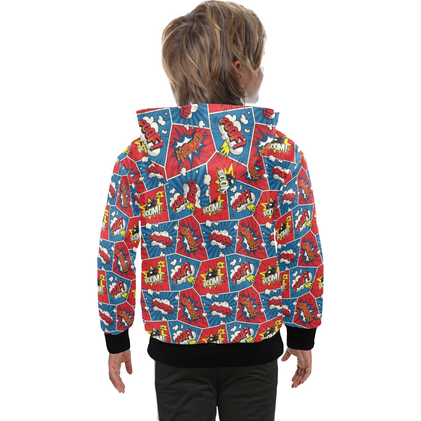 Comic Book Pop - Senior Boys Zip Up Hoodie