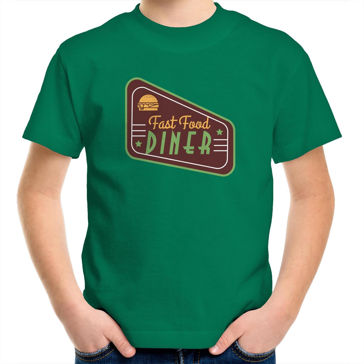 Fast Food Diner Sign - Kids Youth T-Shirt