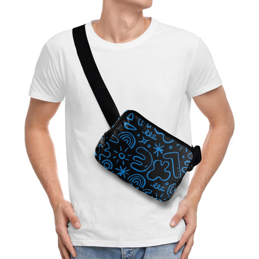 Blue Squiggle - Belt Bag Belt Bag Printed Offshore