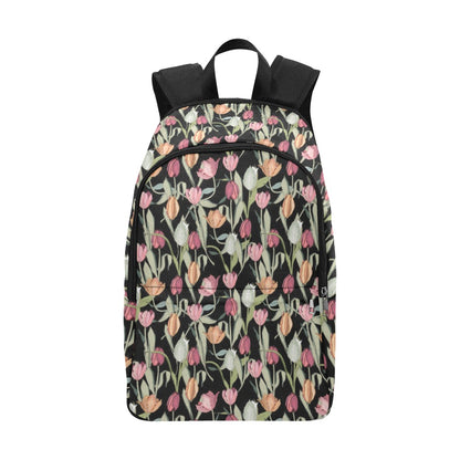 Tulips - Fabric Backpack for Adult Adult Casual Backpack Plants Printed Offshore