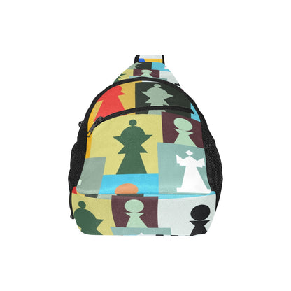 Colourful Chess - Chest Bag With Full Print