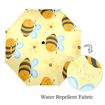 Bright Bees - Semi-Automatic Foldable Umbrella