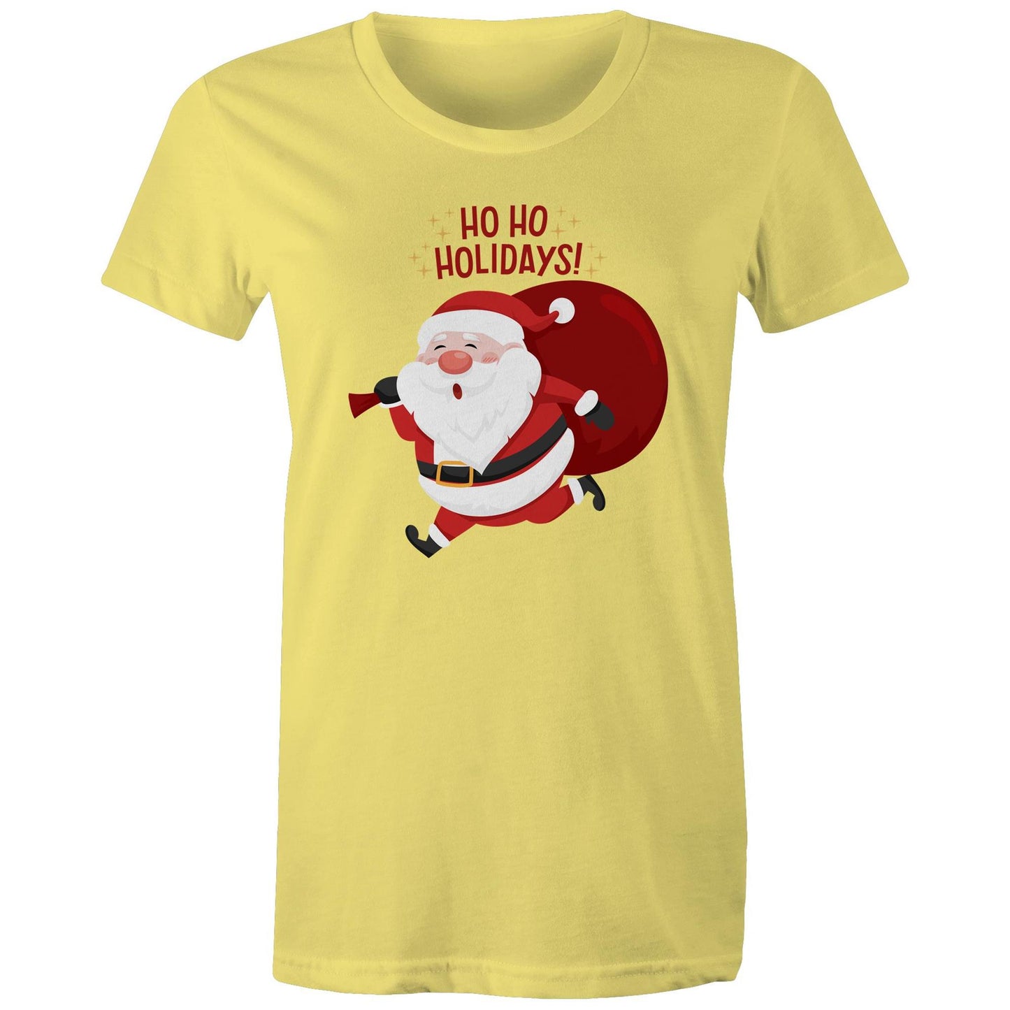 Santa, Ho Ho Holidays - Womens T-shirt