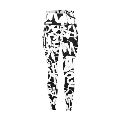 Graffiti - Women's Leggings with Pockets