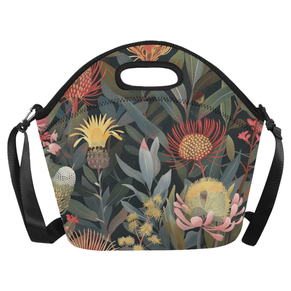 Australian Native Flowers - Neoprene Lunch Bag/Large