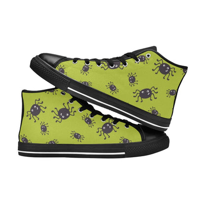 Cartoon Spiders - Women's High Top Canvas Shoes