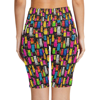 Colourful Cats - Women's Bike Shorts