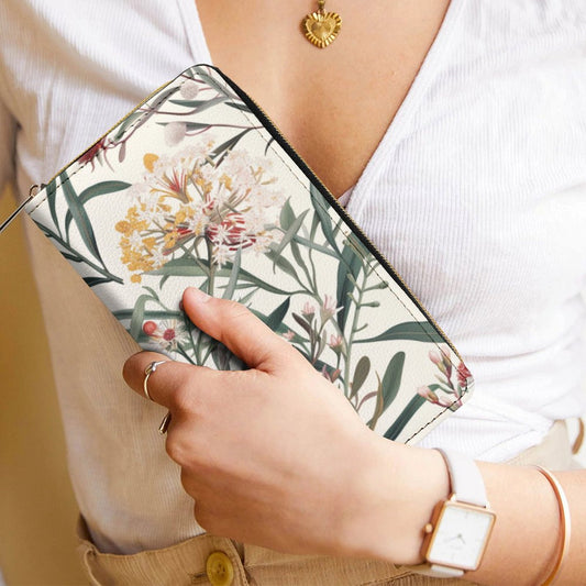 Pretty Australian Flowers - Leather Wallet / Purse