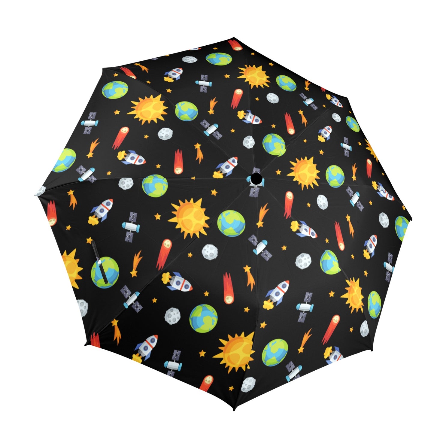 Busy Space - Semi-Automatic Foldable Umbrella Semi-Automatic Foldable Umbrella Printed Offshore