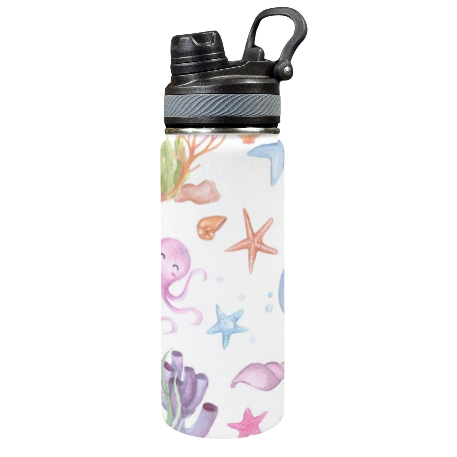 Under The Sea - Insulated Water Bottle with Dual-Use Lid (18oz) Insulated Water Bottle with Dual-Use Lid (18oz) Printed Offshore