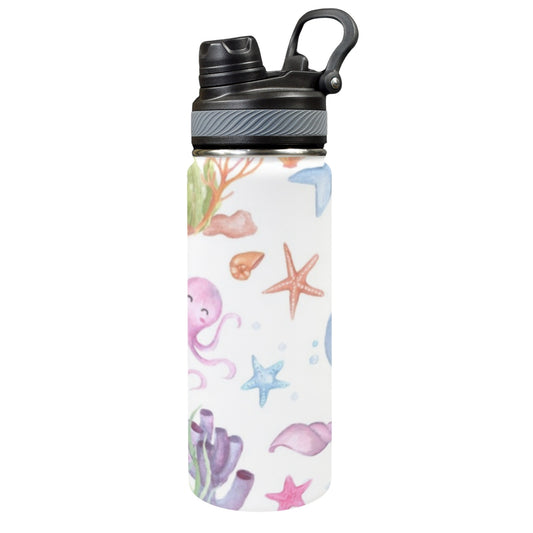 Under The Sea - Insulated Water Bottle with Dual-Use Lid (18oz) Insulated Water Bottle with Dual-Use Lid (18oz) Printed Offshore