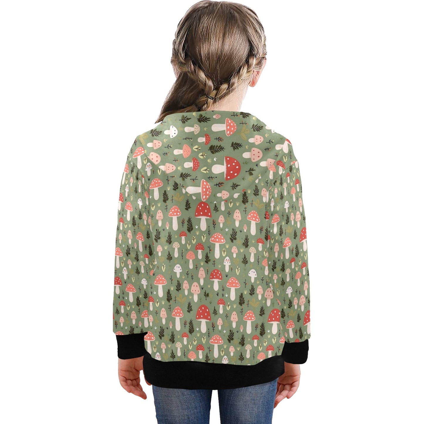 Mushroom Garden - Senior Girls Zip Up Hoodie