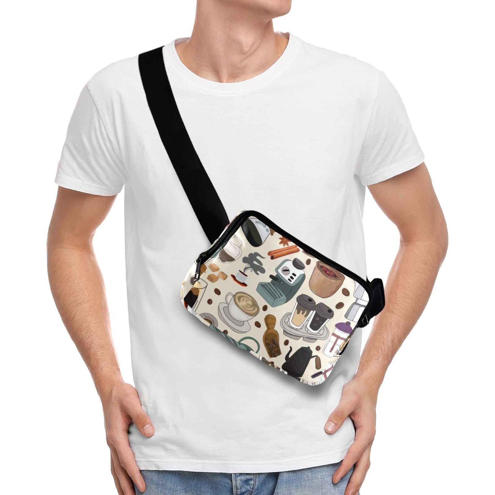 All The Coffee - Belt Bag Belt Bag Coffee Printed Offshore