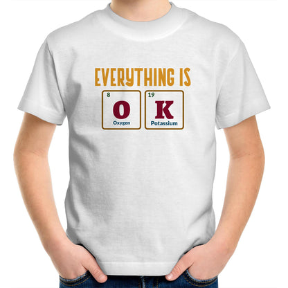 Everything Is OK, Periodic Table - Kids Youth T-Shirt