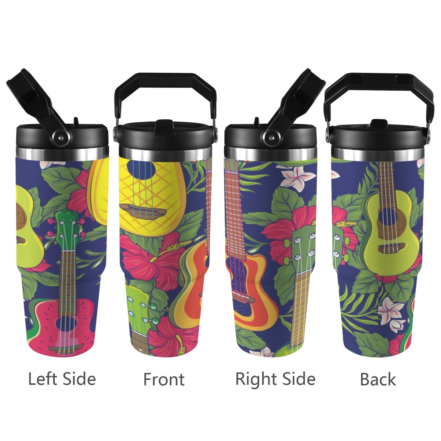 Ukulele - 30oz Tumbler with Top Handle