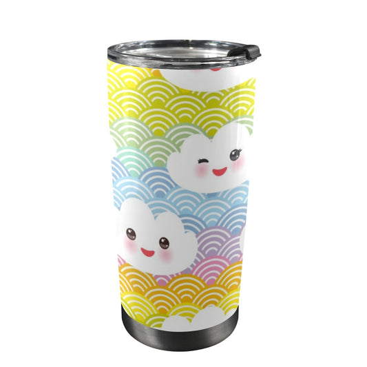 Cute Clouds - 20oz Travel Mug / Tumbler