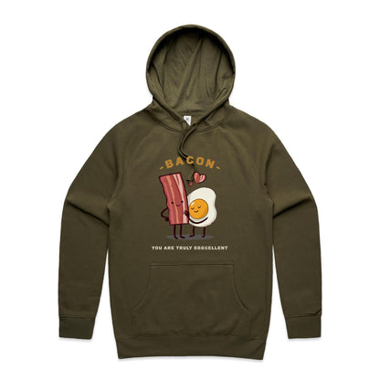 Bacon, You Are Truly Eggcellent - Supply Hood Army Mens Supply Hoodie Food
