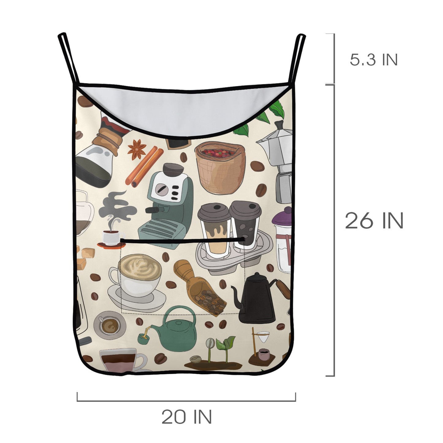 All The Coffee - Hanging Laundry Bag