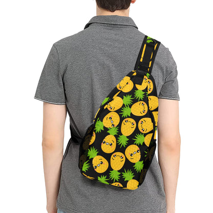 Cool Pineapples - Cross-Body Chest Bag Cross-Body Chest Bag Printed Offshore