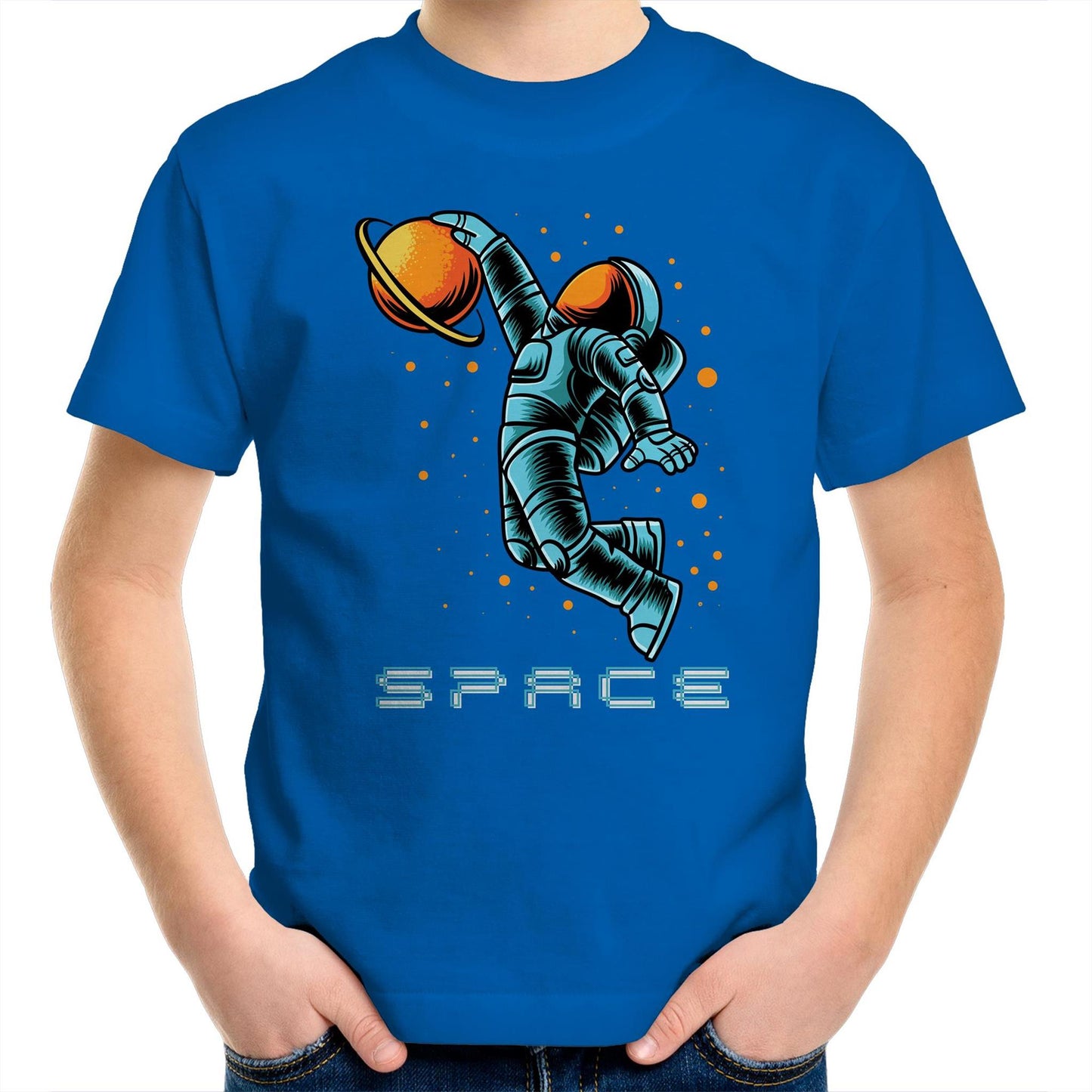 Astronaut Basketball - Kids Youth T-Shirt