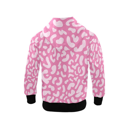 Pink Leopard - Junior Girls Zip Up Hoodie