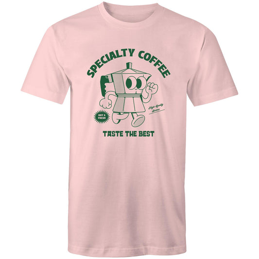Specialty Coffee - Mens T-Shirt Pink Mens T-shirt Coffee Retro